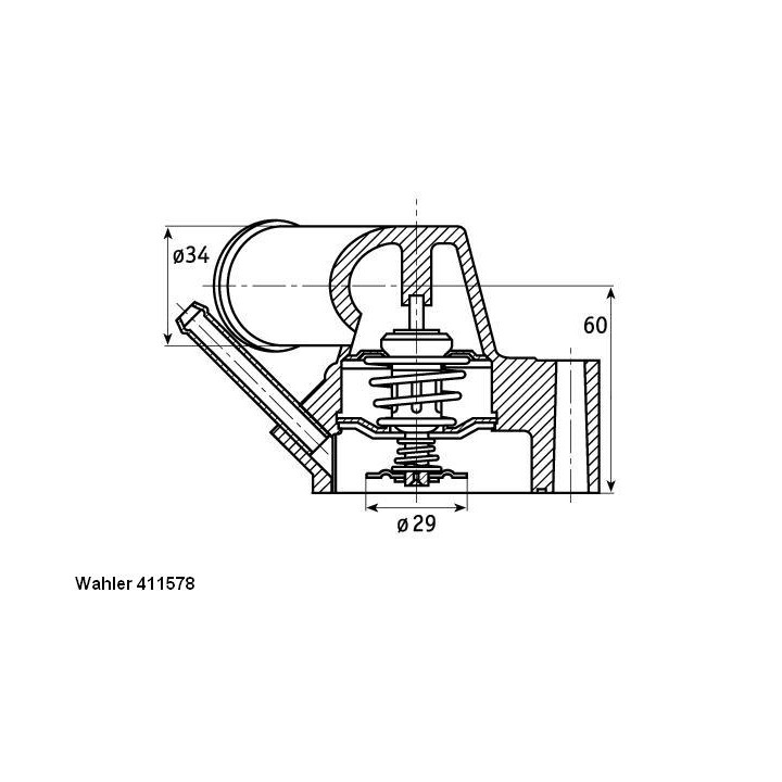 Termostat WAHLER 411578.92D