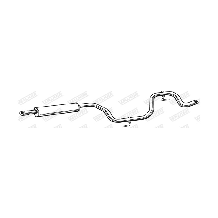Tłumik środkowy WALKER 23035