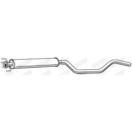 Tłumik środkowy WALKER 23062