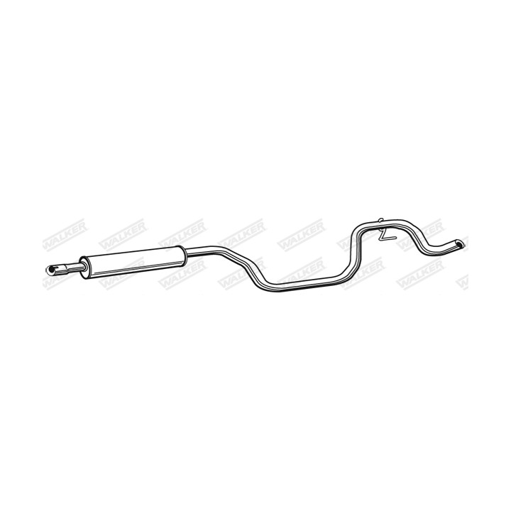 Tłumik środkowy WALKER 23057