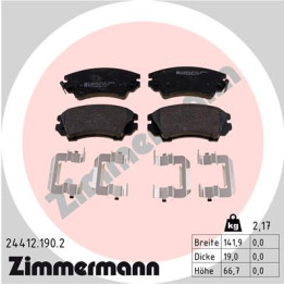 Klocki hamulcowe ZIMMERMANN 24412.190.2