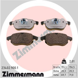 Klocki hamulcowe ZIMMERMANN 23402.900.1