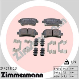 Klocki hamulcowe ZIMMERMANN 24421.170.3