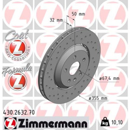 Tarcza hamulcowa ZIMMERMANN 430.2632.70