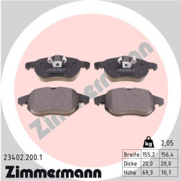 Klocki hamulcowe ZIMMERMANN 23402.200.1