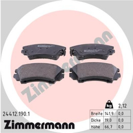 Klocki hamulcowe ZIMMERMANN 24412.190.1
