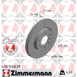 Tarcza hamulcowa ZIMMERMANN 430.1468.20