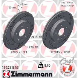 Tarcza hamulcowa ZIMMERMANN 430.2618.53