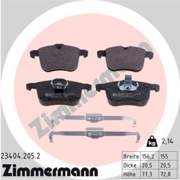Klocki hamulcowe ZIMMERMANN 23404.205.2