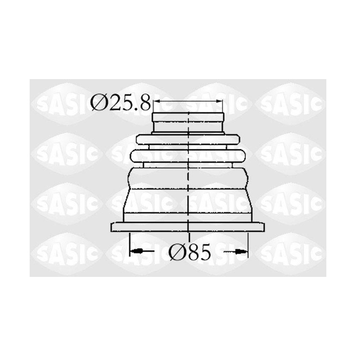 Zestaw osłony przegubu SASIC 4003408