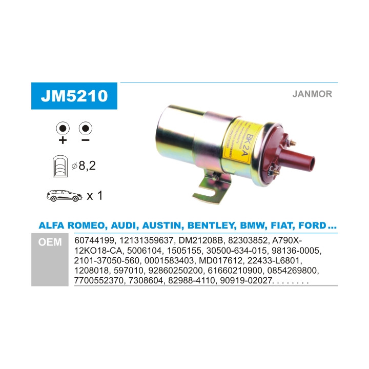Cewka zapłonowa JANMOR JM5210