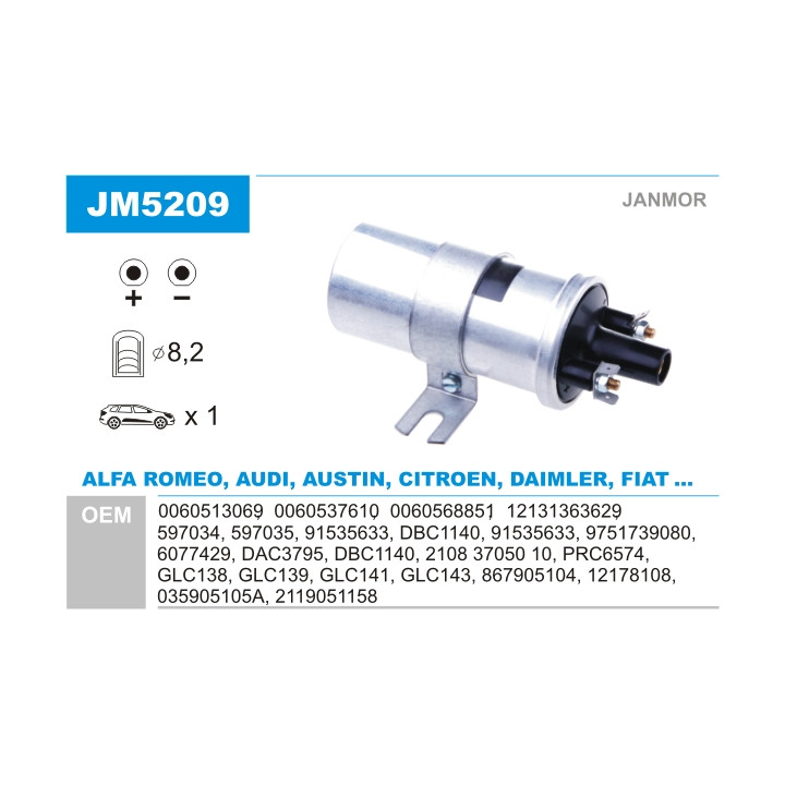 Cewka zapłonowa JANMOR JM5209