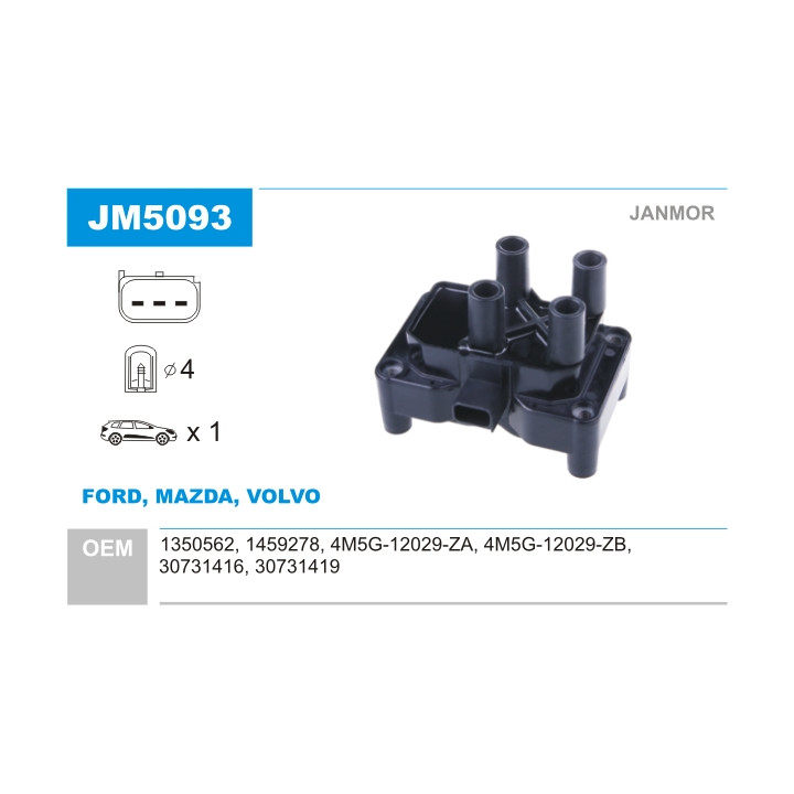 Cewka zapłonowa JANMOR JM5093