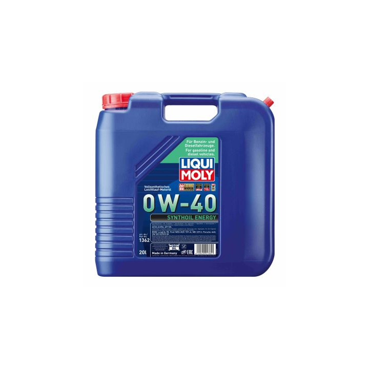 Olej silnikowy 0W-40 20L LIQUI MOLY 1362