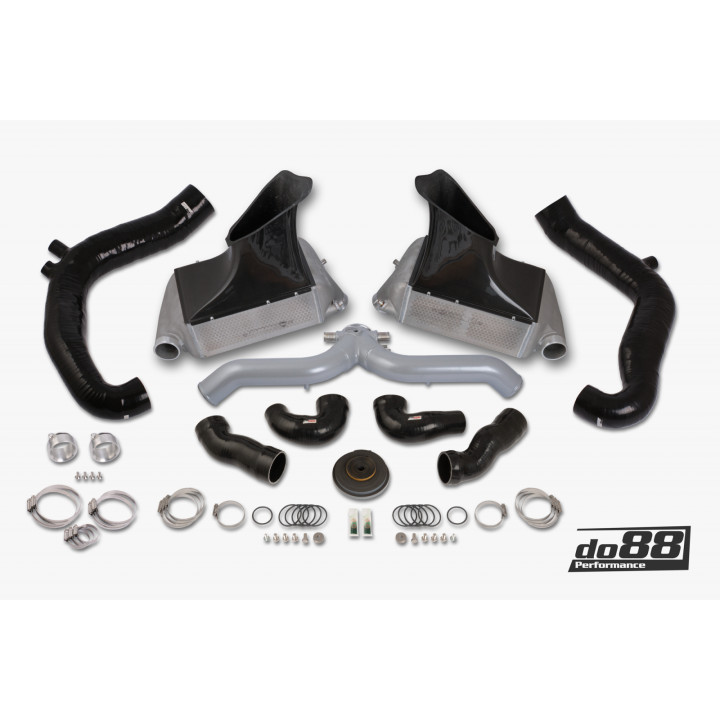 BigPack Porsche 911 Turbo (997.2) srebrny rura – z wloty