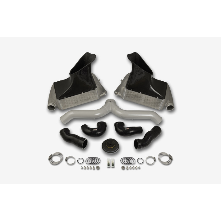 BigPack Porsche 911 Turbo (997.1) srebrny rura