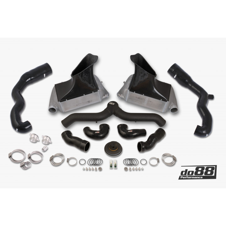 Zestaw Intercooler BigPack Porsche 911 Turbo (997.1) Przewody Czarne – z przewodami