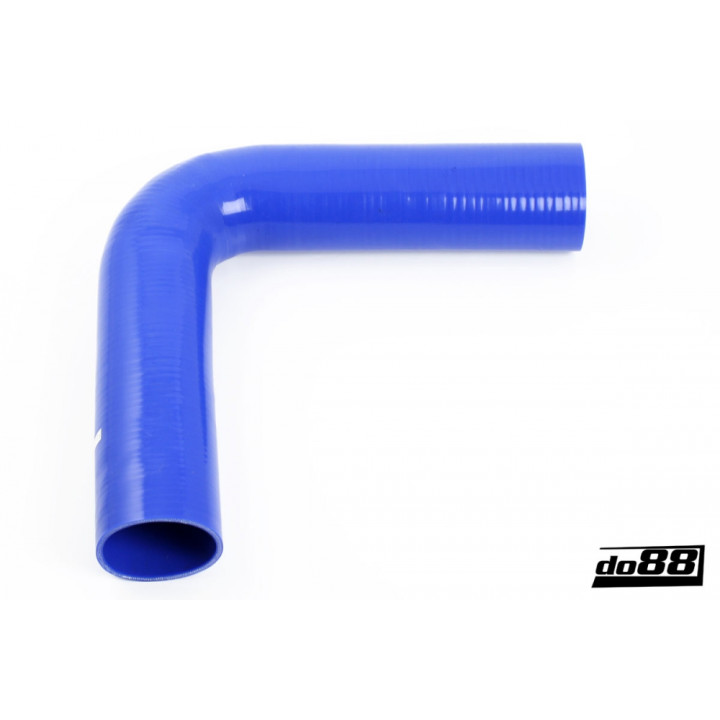 Przewód silikonowy niebieski 90° długie ramiona 2 – 75'' (70mm)