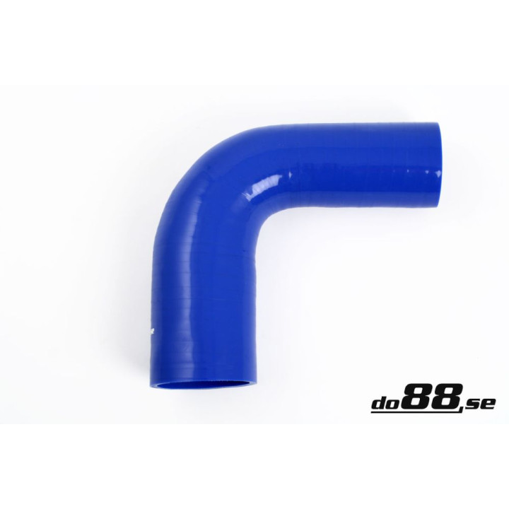 Przewód silikonowy niebieski 90° 2 – 25 - 2 – 5'' (57 - 63mm)