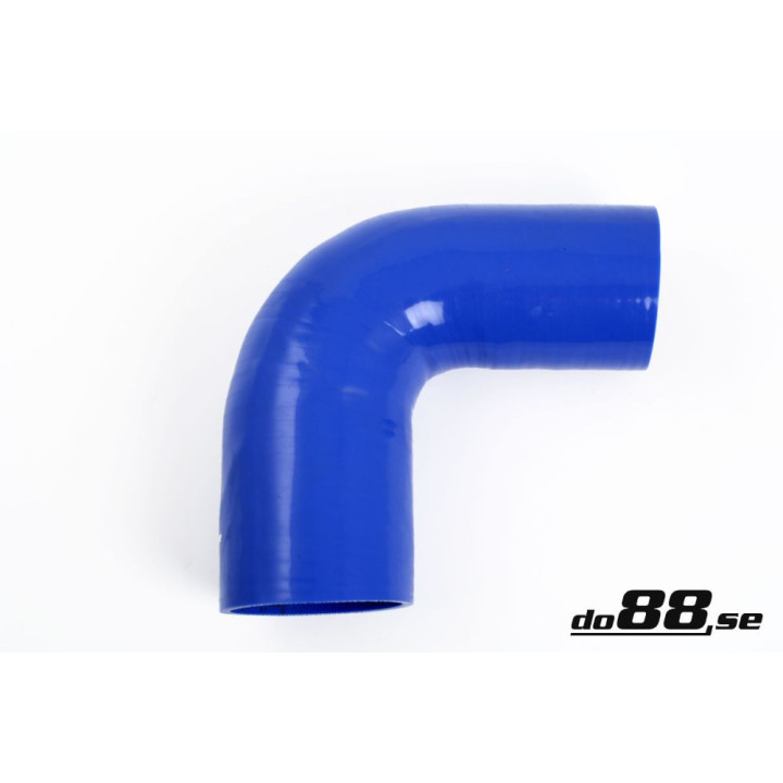 Przewód silikonowy niebieski 90° 3 - 3 – 5'' (76 - 89mm)