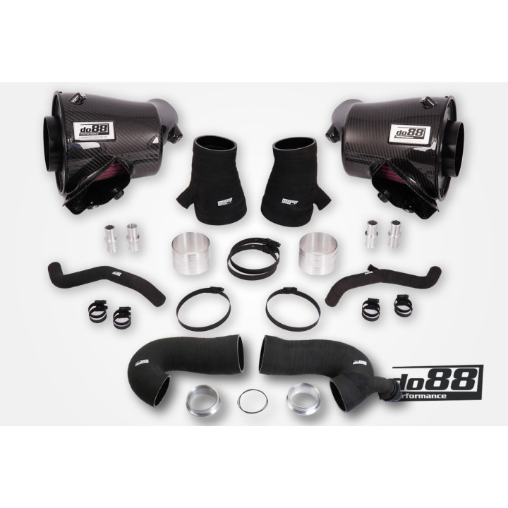 Układ dolotowy Porsche 911 Turbo (992)-z wężami wlotowymi Turbo 80mm