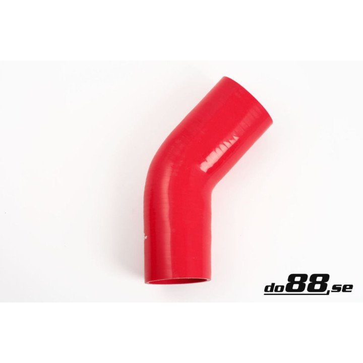 Przewód silikonowy czerwony 45° 3 – 5'' (89mm)