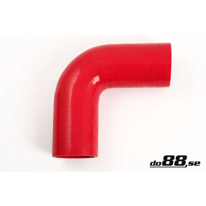 Przewód silikonowy czerwony 90° 2 – 5'' (63mm)