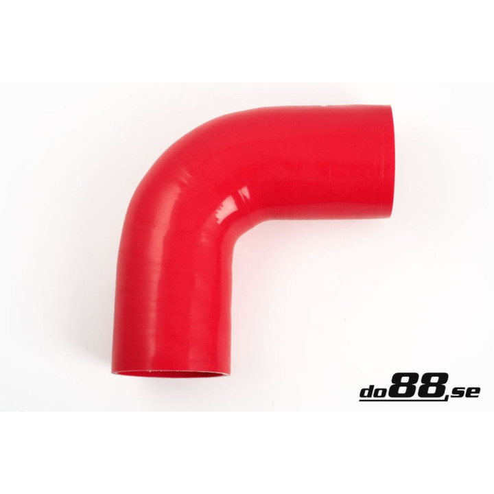 Przewód silikonowy czerwony 90° 3 – 5'' (89mm)