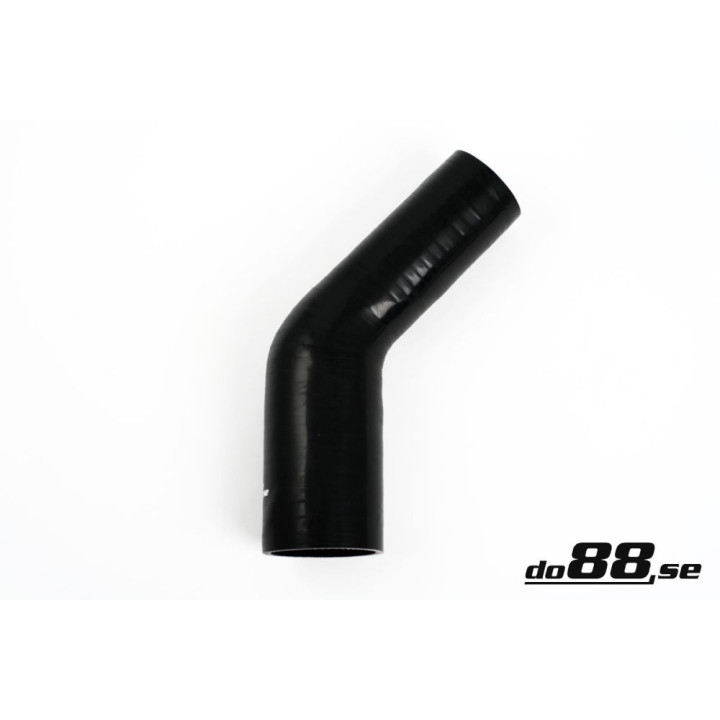 Przewód silikonowy czarny 45° 2 - 2 – 5'' (51 - 63mm)