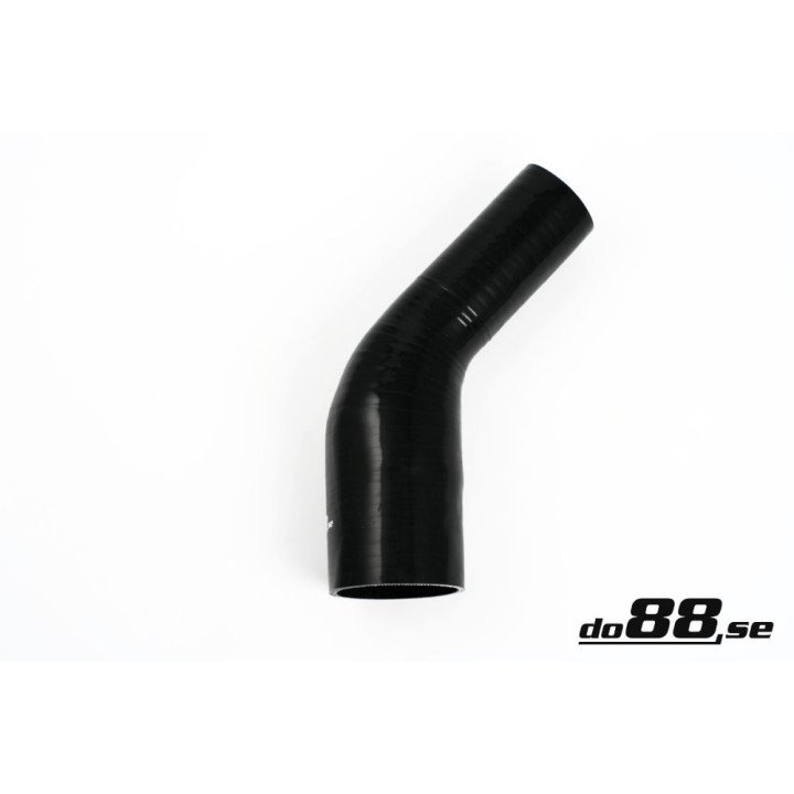 Przewód silikonowy czarny 45° 2 – 25 - 3'' (57 - 76mm)