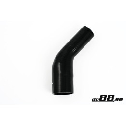 Przewód silikonowy czarny 45° 2 – 375 - 3'' (60 - 76mm)