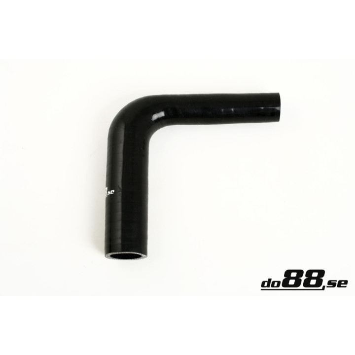 Przewód silikonowy czarny 90° 0 – 75 - 1 – 25'' (19-32mm)