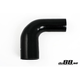 Przewód silikonowy czarny 90° 2 – 375 - 2 – 5'' (60 - 63mm)