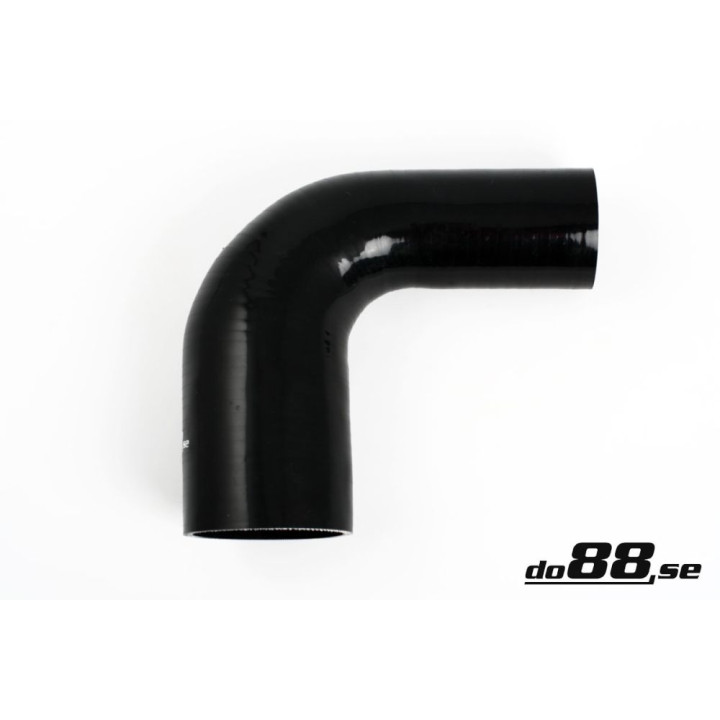 Przewód silikonowy czarny 90° 2 – 375 - 3'' (60 - 76mm)