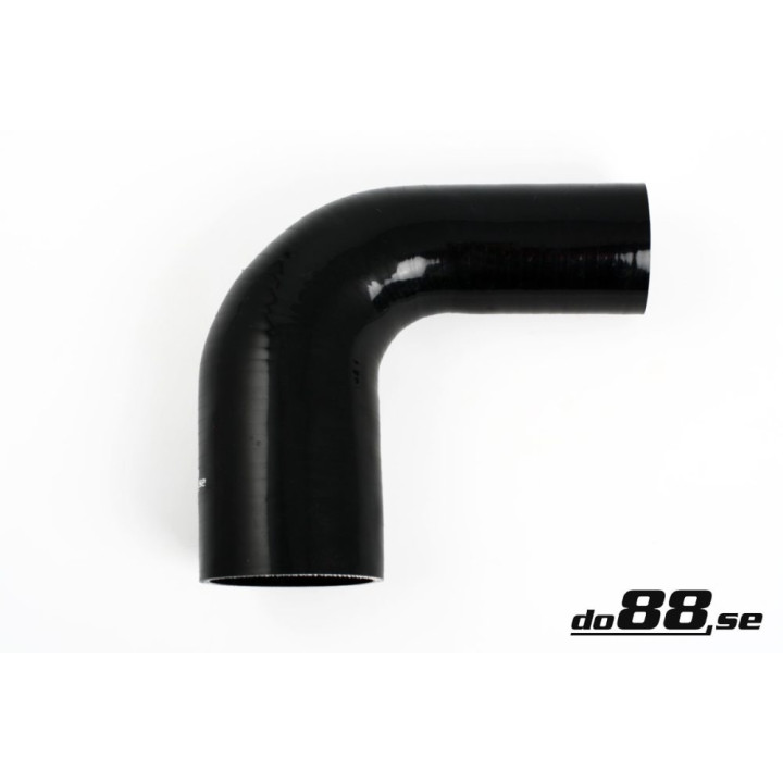Przewód silikonowy czarny 90° 2 – 5 - 3 – 125'' (63-80mm)