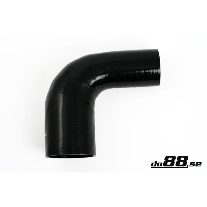 Przewód silikonowy czarny 90° 2 – 75 - 4'' (70-102mm)
