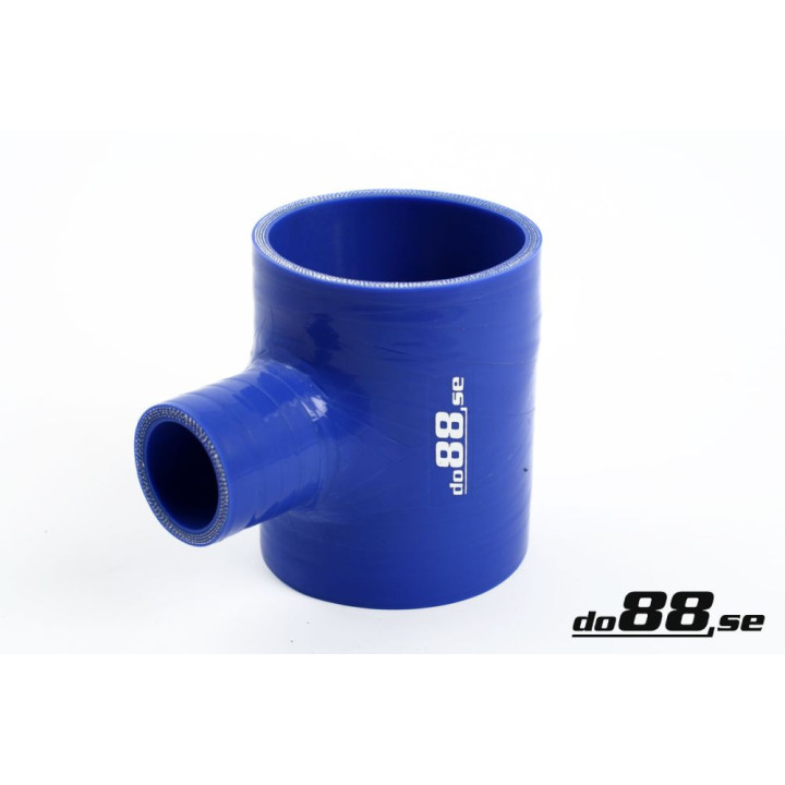 Przewód silikonowy niebieski T 3'' + 2'' (76+51mm)
