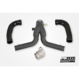 Porsche 911 Turbo (991.2) 2015- Y-pipe – czarny do do88 IC