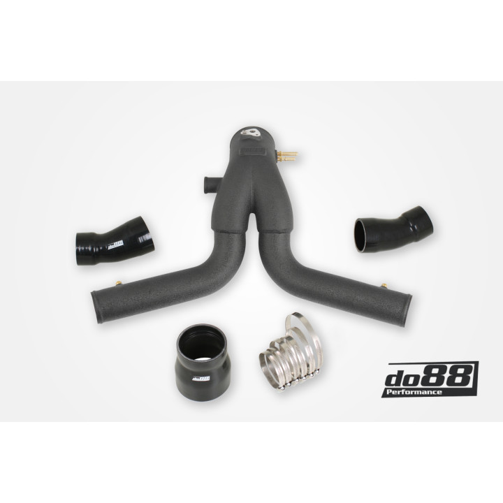 Porsche 911 Turbo (991.1) 2013-15 Y-pipe – czarny do OEM IC