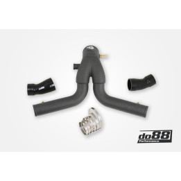 Porsche 911 Turbo (991.2) 2015- Y-pipe – czarny do OEM IC