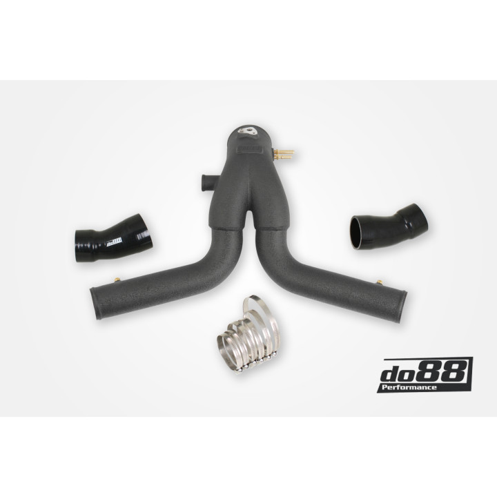 Porsche 911 Turbo (991.2) 2015- Y-pipe – czarny do OEM IC