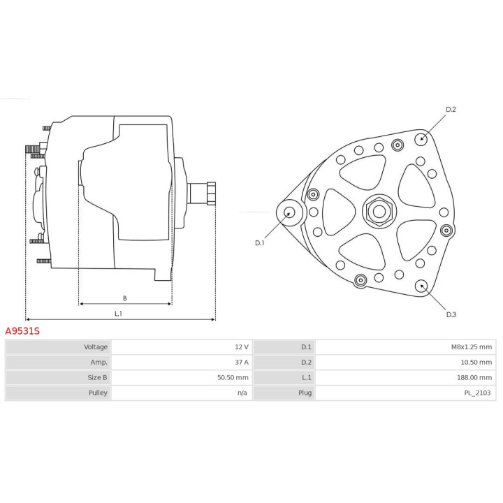 Alternator AS-PL A9531S