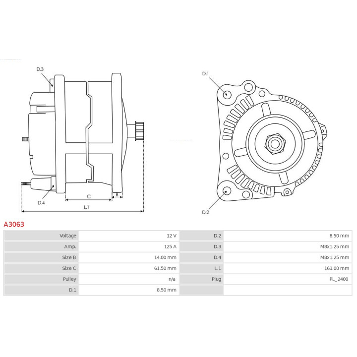 Alternator AS-PL A3063