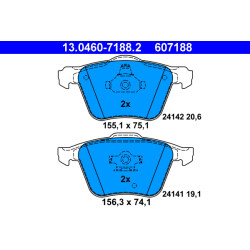 Klocki hamulcowe ATE 13.0460-7188.2