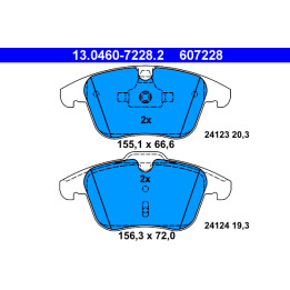 Klocki hamulcowe ATE 13.0460-7228.2