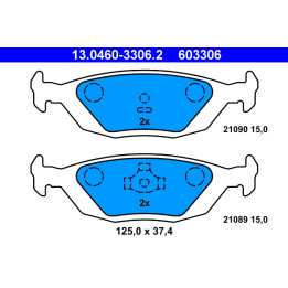 Klocki hamulcowe ATE 13.0460-3306.2