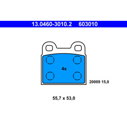 Klocki hamulcowe ATE 13.0460-3010.2