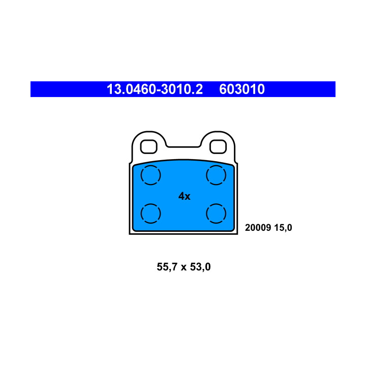 Klocki hamulcowe ATE 13.0460-3010.2