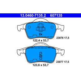 Klocki hamulcowe ATE 13.0460-7135.2