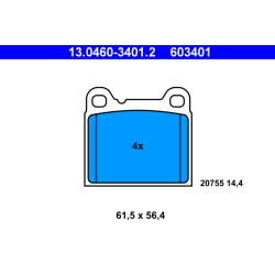 Klocki hamulcowe ATE 13.0460-3401.2